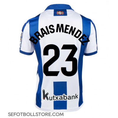 Real Sociedad Brais Mendez #23 Replika Hemmatröja 2024-25 Kortärmad Real Sociedad Brais Mendez #23 Replika Hemmatröja 2024-25 Kortärmad